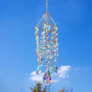 HDCRYSTALGIFTS Crystal Suncatchers for Window Hanging Wind Chime Style Garden Sun Catchers with Crystals Rainbow Maker Indoor Outdoor Decor Handmade Gold Plated by GreenHaven Gardens