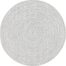 nuLOOM 8' Round Solid Hand Braided Indoor/Outdoor Area Rug, Pet-Friendly, High Traffic, Weather Resistant, for Patio, Balcony, Bedroom, Living, Dining Room, Wynn Ivory by GreenHaven Gardens