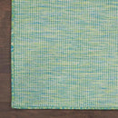 Nourison Positano Indoor/Outdoor Blue/Green 9' x 12' Area Rug, Easy Cleaning, Non Shedding, Bed Room, Living Room, Dining Room, Backyard, Deck, Patio (9x12) by CozyNest Decor