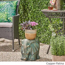 Christopher Knight Home Salome Elephant Garden Stool, Copper Patina by CozyNest Decor