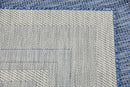 Unique Loom Outdoor Border Collection Area Rug - Soft Border (8' x 11' 4" Rectangle, Blue/ Ivory) by GreenHaven Gardens