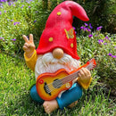 Mood Lab Garden Gnome - Funny Hippie Gnome Figurine - 9.25 Inch Tall Lawn Statue - for Outdoor or House Decor by GreenHaven Gardens