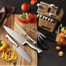 McCook® Knife Sets,German Stainless Steel Knife Block Sets with Built-in Sharpener by CozyNest Decor