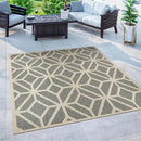 Rugshop Contemporary Geometric Indoor/Outdoor Square Rug 6' 6" Blue by GreenHaven Gardens