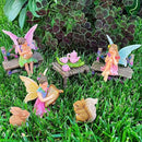 Mood Lab Fairy Garden - Miniature Figurines & Accessories Starter Kit - Fairy Garden Set of 12 pcs - Outdoor or House Decor by GreenHaven Gardens