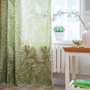 Sutuo Home Boho Curtain 84 Inches Length for Bedroom, Printed Cotton Linen Rod Pocket Rustic Farmhouse Bohemian Tassels Window Treatment, 1 Panel 59" W x 84" L, Green Tropical Leaves by CozyNest Decor