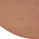 Nourison Positano Indoor/Outdoor Terracotta 6' x Round Area Rug, Easy Cleaning, Non Shedding, Bed Room, Living Room, Dining Room, Backyard, Deck, Patio (6 Round) by CozyNest Decor