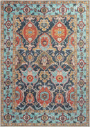 Keen Home Design 6x9 Rug - Machine Washable Area Rug with Non-Slip Backing, Ideal for Living Room, Dining Room, Bedroom - Vintage, Easy Clean, Durable, Low Pile Rug - (6' x 9') by CozyNest Decor