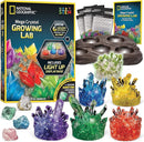 National Geographic Mega Crystal Growing Kit - Grow 6 Crystals with Light-Up Stand, Science Gifts for Kids 8-12 by TinyTreasures Baby Boutique