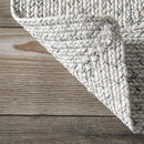 nuLOOM 8' Round Solid Hand Braided Indoor/Outdoor Area Rug, Pet-Friendly, High Traffic, Weather Resistant, for Patio, Balcony, Bedroom, Living, Dining Room, Wynn Ivory by GreenHaven Gardens