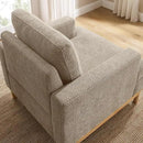 Oversized Accent Chair, Mid Century Modern Upholstered Armchair for Living Room, Comfy Chair for Bedroom Reading Chair, Single Sofa for Small Space with Rubberwood Base by CozyNest Decor