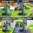 JOYBEE Garden Statues Rabbit with Solar Lantern Outdoor Decor-Rabbit Solar Figurines Lights Decorations for Patio Yard Lawn Ornaments-Gifts for Birthday Easter Housewarming by GreenHaven Gardens