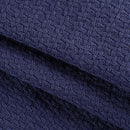 Elvana Home 100% Cotton Bed Blanket, Breathable Bed Blanket King Size, Cotton Thermal Blankets King, Perfect for Layering Any Bed for All Season, Navy Blue by CozyNest Decor