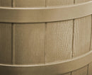 Good Ideas Rain Wizard 50 Gallon Plastic Rain Barrel for Outdoor Rainwater Collection and Storage Features Metal Spigot and Flat Back Design, Khaki by GreenHaven Gardens