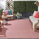 Nourison Home Positano Indoor/Outdoor Rainbow 9' x 12' Area Rug, Easy Cleaning, Non Shedding, Bed Room, Living Room, Dining Room, Backyard, Deck, Patio (9x12) by CozyNest Decor