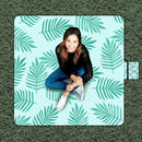 Picnic Blankets Waterproof Sandproof, 79''x79'' Extra Large Foldable & Portable Beach Blanket, 3-Layer Fabric Outdoor Mat for Family Camping, Park, Travel, Grass Lawn, Adults & Kids-Tropical Fern by TinyTreasures Baby Boutique