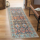 Keen Home Design 2x12 Rug - Machine Washable Runner Rug with Non-Slip Backing, Ideal for Hallway, Entryway, Kitchen, Laundry Room - Vintage, Easy Clean, Durable, Low Pile - (2'6" x 12') by CozyNest Decor