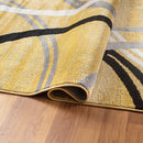 Rugshop Modern Wavy Circles Design Area Rug 2' x 3' Yellow by TinyTreasures Baby Boutique