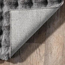 nuLOOM Jeni Checkered 6x9 Machine Washable Area Rug for Living Room Bedroom Dining Room Kitchen, Dark Grey by CozyNest Decor