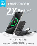 Anker MagGo Wireless Charging Station (Foldable 3-in-1) by Anker