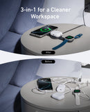 Anker MagGo Wireless Charging Station (3-in-1, Foldable Pad) by Anker
