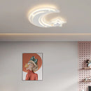 GobekUsa Kids Room LED Chandelier - Stars and Moon Ceiling Lamp for Bedroom Nursery