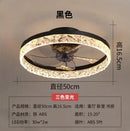 GobekUsa Crystal LED Ceiling Fan with Remote Control and 6 Speeds