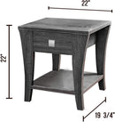 Furniture of America Amity End Table, Gray