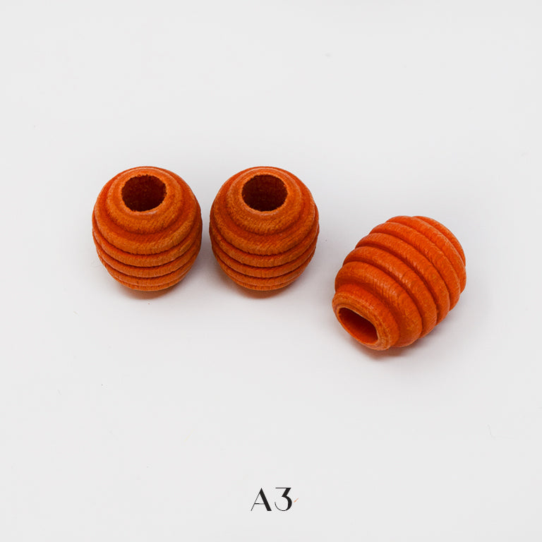 Wood beads for macrame, garlands and crafts