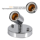 GobekUsa E27 Ceramic Screw Bulb Socket with 180° Steering and Switch