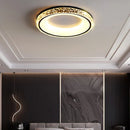 GobekUsa Concave Round LED Ceiling Light with Remote Control for Bedroom Living Room