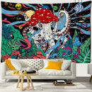 GobekUsa Cartoon Planet Mushroom Tapestry Wall Hanging for Psychedelic Room Decor