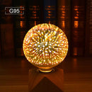 GobekUsa 3D Fireworks LED Bulb Star Night Light for Holiday Party Decoration