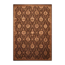 5'6" x 8'6" Handmade Wool & silk Oriental Area Rug Traditional Brown