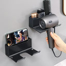 GobekUsa Hair Dryer Holder and Bathroom Shelves with Storage Box