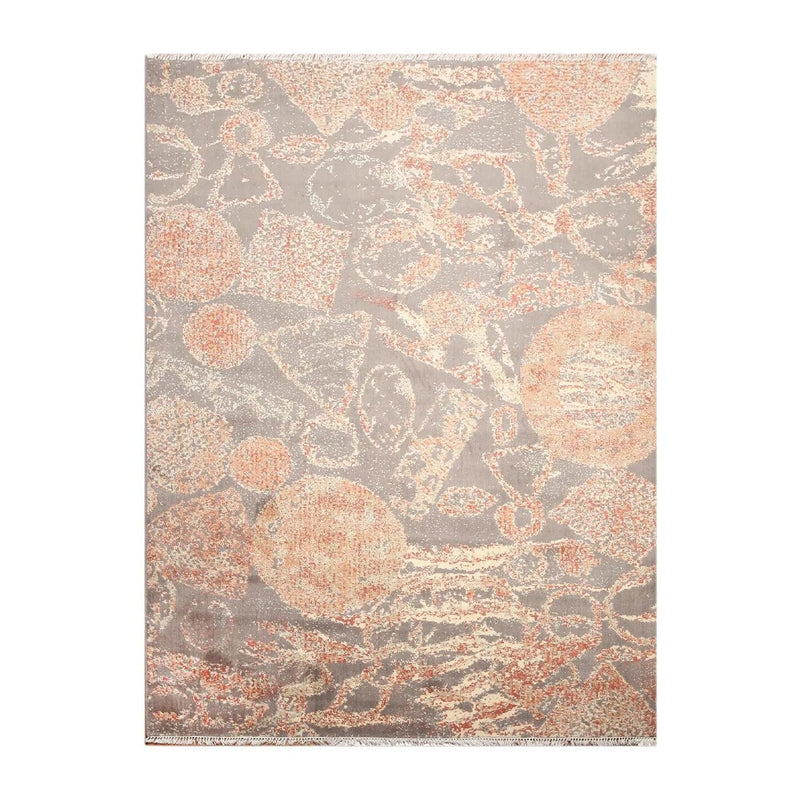 6x9 Gray Hand knotted 100% Wool Persian Oriental Area Rug