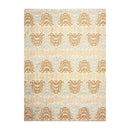 6' x 9' Hand knotted Transitional Oriental area rug 100% Wool Ikat 6X9 Aqua