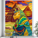 GobekUsa Egyptian Psychedelic Murals Tapestry Wall Hanging Hippie Bohemian Tarot Decor