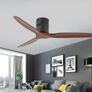 GobekUsa 52" Wood Blades Ceiling Fan, Remote Control DC Motor, Reverse Function