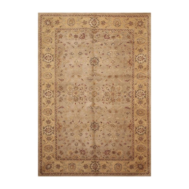 5'6" x 8'6" Handmade Oriental Area Rug 100% Wool HE02 GRE Brown
