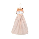 GobekUsa Cartoon Animal Hand Towel: Soft & Absorbent Coral Velvet Cloth for Home & Kitchen