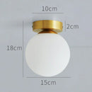 GobekUsa Glass Ball Ceiling Light Fixture for Modern Bedroom Decor