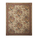 8x11 Tan Limonta Cotton & Chenille Needlepoint Italian Area Rug