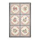 4x6 Ivory Hand Woven Needlepoint Aubusson 100% Wool Traditional Oriental Area Rug