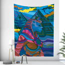 GobekUsa Egyptian Psychedelic Murals Tapestry Wall Hanging Hippie Bohemian Tarot Decor
