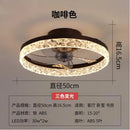 GobekUsa Crystal LED Ceiling Fan with Remote Control and 6 Speeds