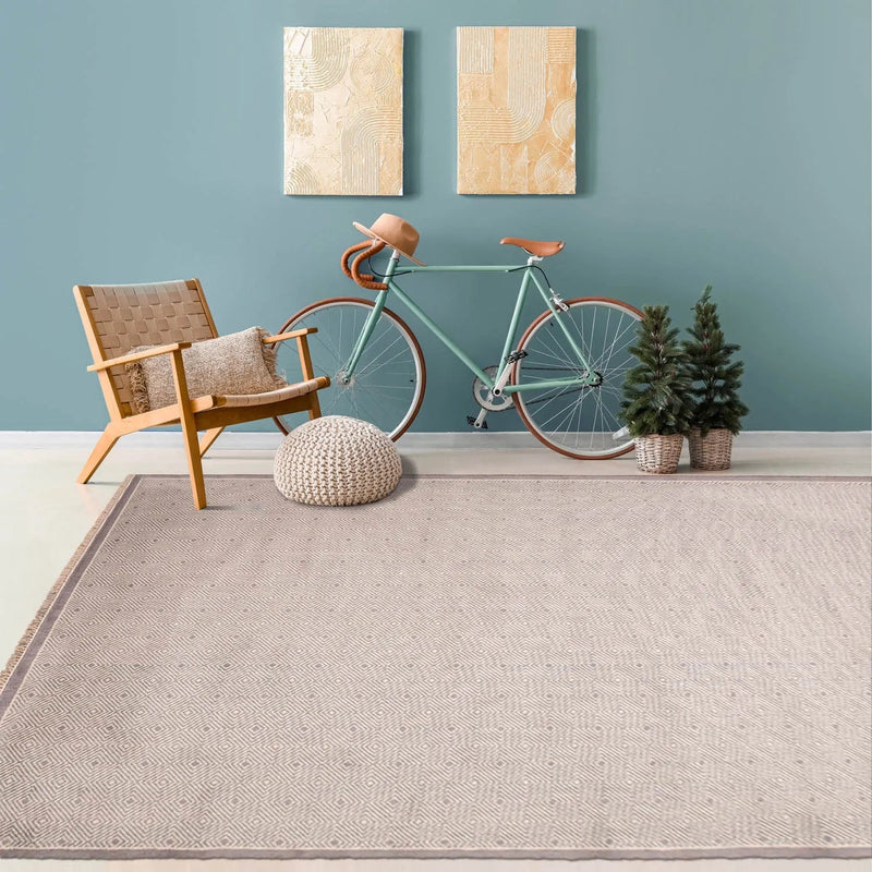 6' x 9' Hand Knotted Contemporary 100% Wool Area rug Gray