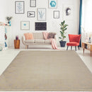 6' x 9' Hand Knotted Damask Pattern 100% Wool Area rug Gray