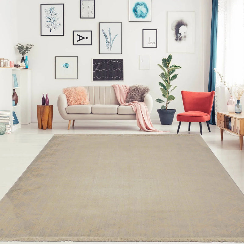 6' x 9' Hand Knotted Damask Pattern 100% Wool Area rug Gray