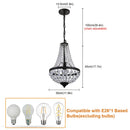 GobekUsa Crystal Chandelier Pendant Light for Exquisite Dining and Living Room Decor